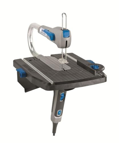 Dremel Moto-Saw - Sega da traforo compatta con seghetto da traforo staccabile, Taglia svariati materiali (legno, plastica, laminati e metallo), 70 W, 5 lame, Complemento guida parallela, Valigetta