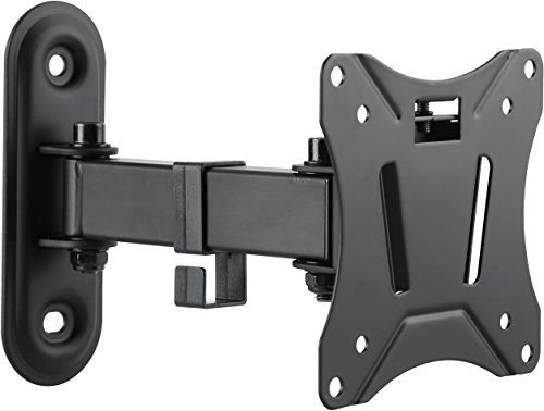 SCHWAIGER 9390 Supporto a parete per TV Supporto per schermi da 13 a 29 pollici fino a 25 kg girevole in alluminio verniciato a polvere inossidabile incl. accessori di montaggio