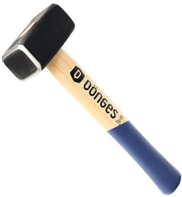 Dönges Fäustel DIN 6475, 1.000 g (Handhammer Handfäustel Mokerhammer Hammer Vorschlaghammer Hämmer Hammerkopf Schlosserhammer Gewichtshammer Schlagwerkzeug Bauhammer Meißelhammer)
