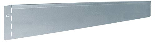 bellissa Rasenkante Metall 20er-Set feuerverzinkt 118x12,5 cm | mit patentierter Verbindungstechnik, Stahlblech silberfarbig, Nutzlänge 23 m