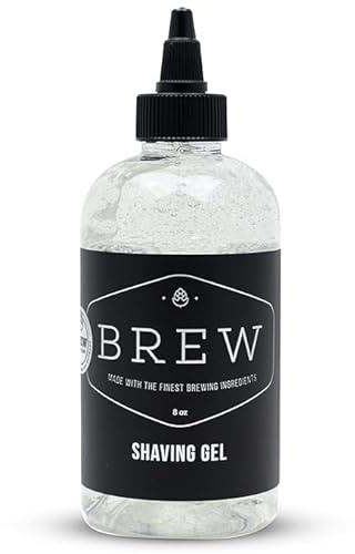 Beard Shave Gel – Clear Shaving Gel for Beards – Nutrient-Rich Formula – Provides Smooth Shave – Premium Ingredients – Hops, Barley, Yeast – 8 oz.