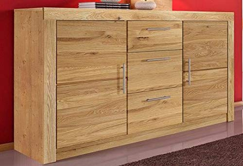 Anrichte Highboard Kommode Sideboard wildeiche teilmassiv, geölt, 3442-14