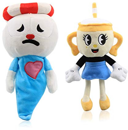 uiuoutoy Plush Ms. Chalice Ghost Plushies Soft Toys Stuffed Doll Gift Set of 2 Pcs