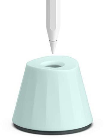 UPPERCASE Designs NimbleStand Vertical Stand Compatible with Apple Pencil with/Without Sleeve or Grip (Mint) | For Apple Pencil 1/2/Pro/USB-C, Premium Silicone, Stable Vertical/Horizontal Placement, Works with Most Sleeves or Grips