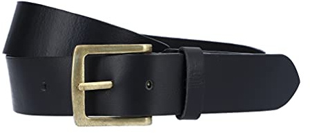 Gusti Gürtel Leder - Jori schlichter Ledergürtel mit goldener Schnalle Accessoires Herren Damen Unisexgürtel Leder