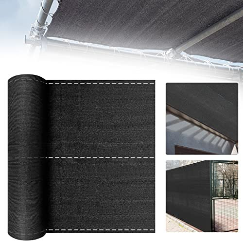 LARS360 Zaunblende Sichtschutz, Sichtschutznetz 150 g/m² HDPE, Schattiernetz Sonnenschutz Tennisblende für Garten Sportplatz Maschendrahtzaun inkl. Kunststoffumreifung, Anthrazit, 1,2mx10m