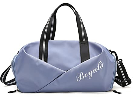 FANDARE Ultraleggero Borsone da Viaggio Borsa Palestra Borsa Sportivo Weekender Borsone Donna Uomo Piscina Palestra Borsa a Spalla con Scomparto Scarpe & Tasca di separazione bagnata e asciutta