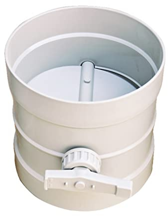 1pcs Manual Plastic Air Damper Valve, 50-200mm Volume Flow Rate Damper Air Duct Valve for Ventilation Pipe Wholesale (Size : 160MM)