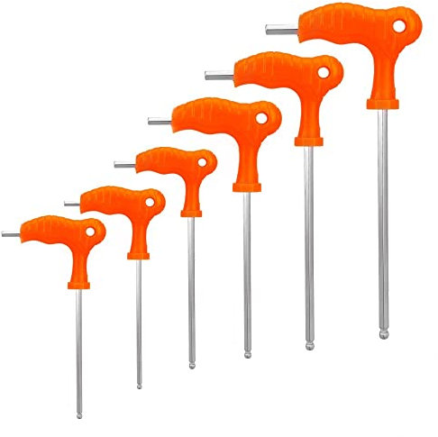 Chiave Inglese Chiave a Mano Strumento Chiave Esagonale Interna in Acciaio ad Alto tenore di Carbonio 2,5 mm 3 mm 4 mm 5 mm 6 mm 8 mm Manico a T Chiave Esagonale a brugola (Size : 5mm)