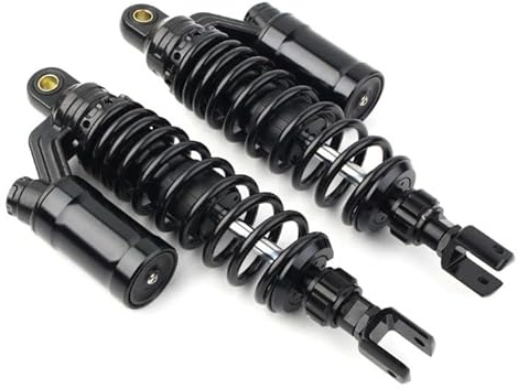 Hegeiisy 375mm/14.76 Amortiguación De Rebote Universal Muelle de 7mm Suspensión Trasera Amortiguadores De Aire MTB Motorcycle Para CB400SF CB400SB CB400SF VTEC NC39 NC31 NC42 CB400SS CL400