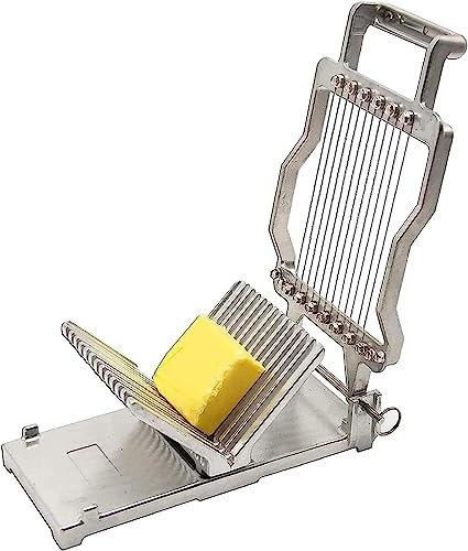 HACSYP Cortador de Queso Rebanadora de Queso, máquina cortadora de Mantequilla de Queso Comercial, con Alambre de Acero Inoxidable de 1 cm y 2 cm, Herramienta de Cocina for Hornear