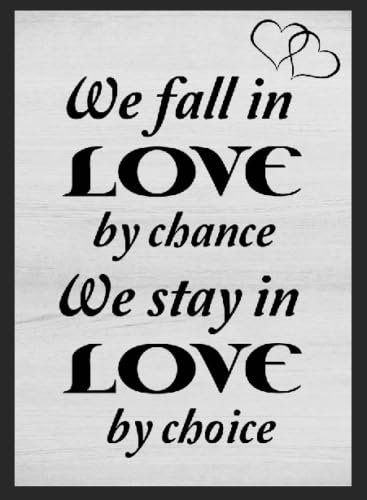 We Fall in Love Metal Sign Home Bar Plaque Decor Home Valentines Gift Newlyweds (Aluminium A5 (200x150mm) Approx)