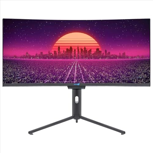 SIMPLETEK - PC ALL EN ONE 34 4K Wide 165Hz Core i3 Windows 11 Nvidia GT730 4 Go dédiés | 8 Go RAM SSD 240 Go | Webcam intégrée 5 MP Gaming Computer WiFi6