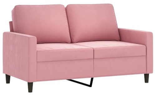 vidaXL 2-Sitzer-Sofa Rosa 120 cm Samt