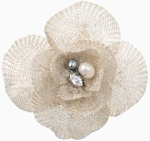 RWRAPS Broschen aus Metall, personalisierte Broschen, Anstecknadel für Damen, Anstecknadel, Elegante Schalnadel, handgefertigte Kragenklammern, Kleiderkragennadel
