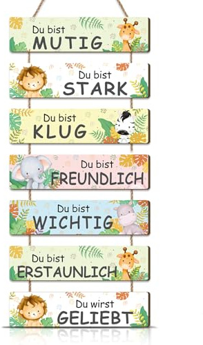 KAIRNE Safari Tierbilder Wandbild Kinderzimmer Babyzimmer Geschenk Deko