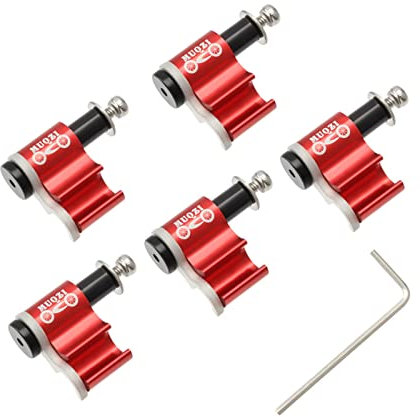 Bike Cable Guide Hydraulic Brake Line Holder Hose Wire Clips Clamps Red, 21.5x20 mm