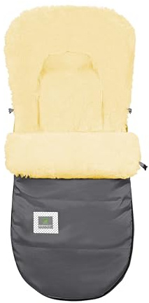 Odenwälder Kinderwagen Lammfell-Fusssack Winter Baby | Baby Fußsack Kinderwagen Winter | Fußsack Buggy, Kinder Winterfußsack (180)