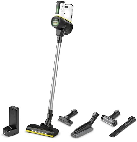 Kärcher Aspirapolvere a batteria VC 7 Cordless yourMax, autonomia: fino a 60 min., filtro HEPA, peso: 2,6 kg, senza sacchetto, con sensore Dust, supporto da parete con funzione di ricarica