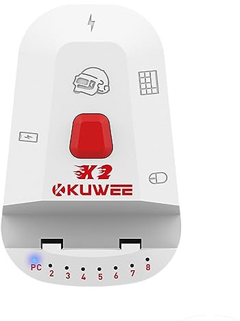Reapyyt Conversor para teclado y ratón, convertidor X2 Bluetooth USB 5.1 de alta calidad, adaptador de teclado y ratón con cable a hub inalámbrico, soporta 8 dispositivos para tabletas, portátiles
