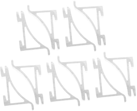 Angoily 10pcs Refrigerator Shelf Clips Replacement Shelf Support Brackets for Fridge Freezer and Cabinet Support