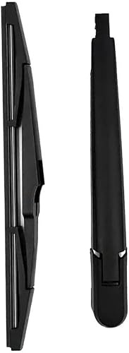 Juego de escobilla y brazo de limpiaparabrisas trasero para Peugeot 5008 (2017, 2018, 2019, 2020, 2021, 2022 y 2023), accesorio de brazo de limpiaparabrisas trasero de goma negra para coche.