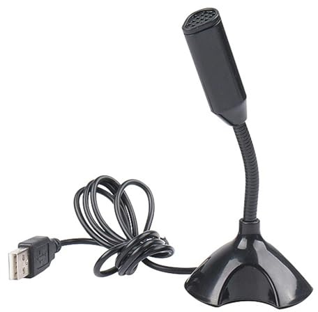 Bärbar dator och stationär USB-mikrofon: kondensatormikrofon med hög