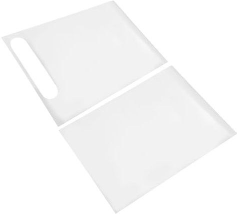 MUELODSIC 2Pcs Dog Scratch Door Protector Wear Resistant PVC Adhesive Furniture Guard Scratch Sticker for Left Swing Doors Prevents Pet Claw Damage