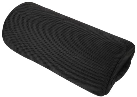 LOLIPPYY Reposapiés Almohada de Apoyo Piernas Negro de Oficina Ergonómico de Poliéster que Alivia la Tensión Muscular y Mejora la Circulación, Adecuado para Usar Sofá