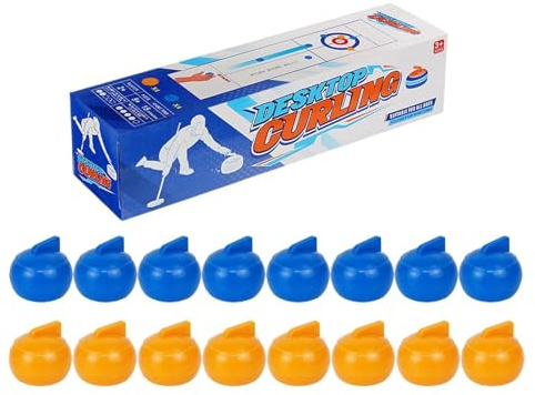 Pocoiau Divertente Tavolo da Gioco Curling Tavolo Curling per Adulti Famiglie Bambini Gioco Sportivo Adulti Bambini Coperto Facile Usare
