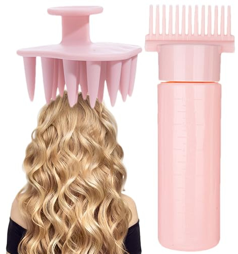 Applicatore per pettini per radici, massaggiatore per cuoio capelluto, pettine per olio, massaggiatore multifunzionale per cuoio capelluto, per ragazze e donne, shampoo per tinture per capelli, saloni