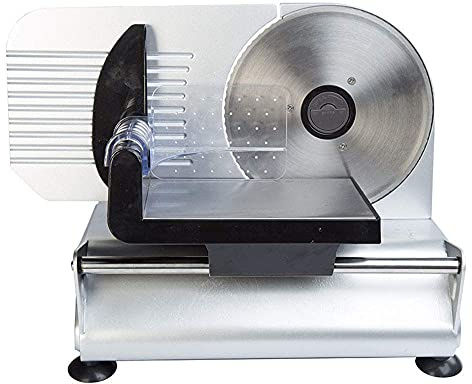 DFGHNBVC Meat Slicer For Home Or Commercial Use,New Electric Meat Slicer Commercial Grade Adjustable Knob For Thickness, Precision Frozen Meat Deli Cheese Fruit Vegetable Bread Food Slicers