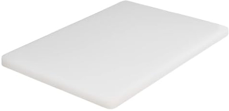 Tabla para Cortar Grande de Polietileno Blanco de Alta Densidad GN 1/1, 48x35x2cm, Apta para Lavavajillas