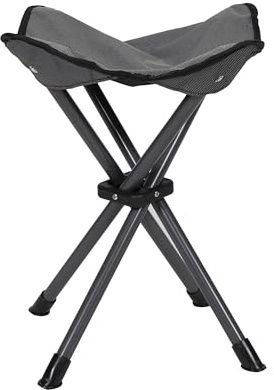 Stansport Apex Fold-Up Stool (G-140) - Black/Grey, Portable and Lightweight Stool for Camping, Fishing, Hiking, Backpacking and More - 300 lbs weight capacity