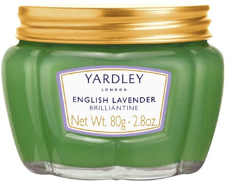 Yardley London English Lavender Brilliantine, pomata per capelli a tenuta leggera per lucentezza e controllo, finitura liscia con un delicato profumo di lavanda per un look curato e raffinato, 80 g