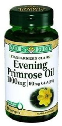 Nature's Bounty Evening Primrose Oil 1000 mg Softgels 60 ea ( Pack of 3)