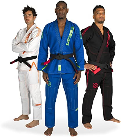 Sanabul Highlights Pro Brazilian Jiu Jitsu Gi Premium BJJ Gi IBJJF Competition - Blue, A1