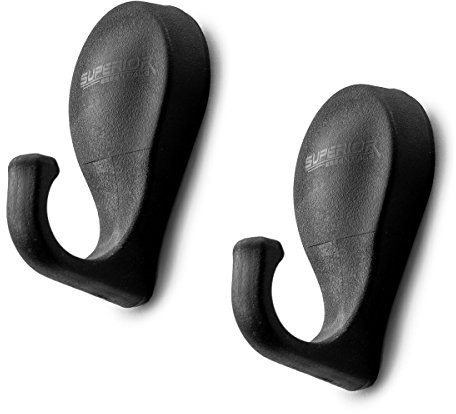 SUPERIOR ESSENTIALS Magnetic Hooks Heavy-Duty 35 lbs - Cruise Ship Essentials for Hanging - Strong Neodymium Magnet Hooks for Cruise Cabins, Refrigerator, Kitchen, Office, and Classroom (Set of 2)