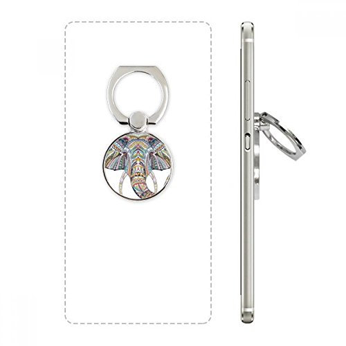 Mosaic Style Colorful Elephant Design Cell Phone Ring Stand Holder Bracket Universal Smartphones Support Gift