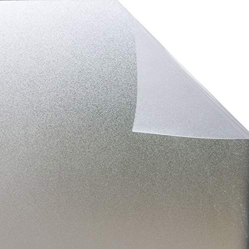 EYEPOWER Sichtschutz Fensterfolie 90x200 cm Milchglasfolie Blickdicht Statisch Selbst-Haftend Sonnenschutz Selbstklebend