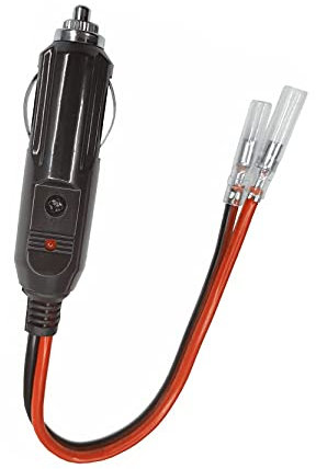 Dongge Auto ersatz 12V / 24V Zigarettenanzünder stecker Mit Blei KFZ Zigarettenanzünder Stromversorgung Kordel Mit 15A Sicherung Geeignet für verschiedene DC12V- oder 24V-Hochleistungsgeräte