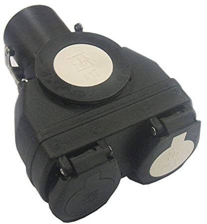 Ryme Automotive Adapter für LKW-Stecker 15-polig 24V auf 2X 7-polige Buchsen