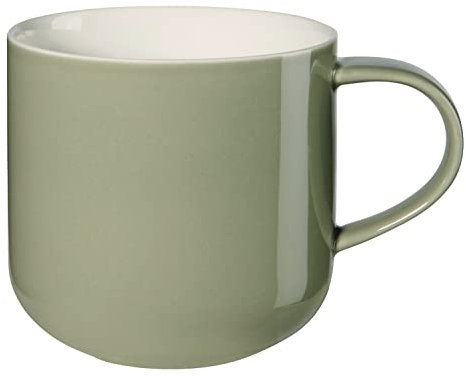 ASA Coppa 19100350 Tasse à anse en porcelaine Kaki 0,4 l 9,2 x 9,2 x 9,5 cm