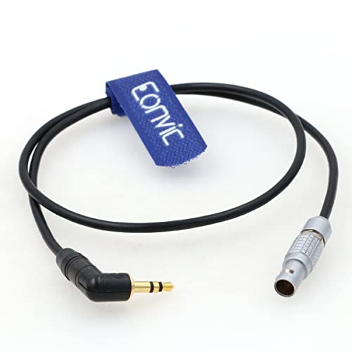 Eonvic Audio Cable for ARRI Alexa 35/Mini LF Camera Right Angle 3.5mm TRS 1/8'' to 6 Pin Male