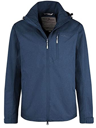 Blue Wave Herren Funktionsjacke Henk - Wasserdichte Outdoor-Jacke mit Mesh-Futter und abnehmbarer Kapuze