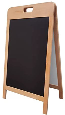 Magnetisches Kreidetafel-Schild Mit A-Rahmen, 19,7 X 35,4, Rahmen Aus Buchenholz, Stehende Sandwichtafel-Menü-Kreidestaffelei, Für Restaurant Oder Hochzeit