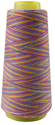 Regenbogen-Nähgarn 1500Y Buntes Polyester-Nähgarn Overlockgarn-China, FRX0003