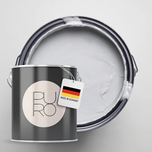 Livingwalls PURO Premium Wandfarbe c3003 - Malerfarbe für Wohnräume und Arbeitszimmer mit sehr hoher Deckkraft - matte hochwertige in Blau - 1l