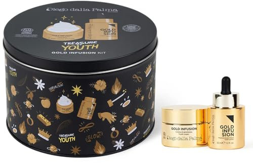 diego dalla palma Confezione Regalo Donna Gold Infusion Kit Crema e Pozione Di Giovinezza