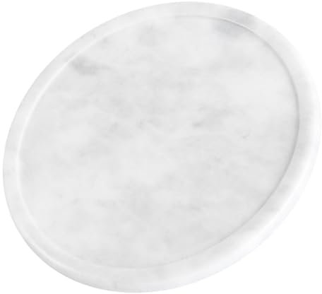 Ciieeo Plateau En Marbre Naturel 20 Cm Gris Assiette à Dessert Et Plateau à Fruits Secs Marbre Authentique Usage Maison Et Fête Pour Collations